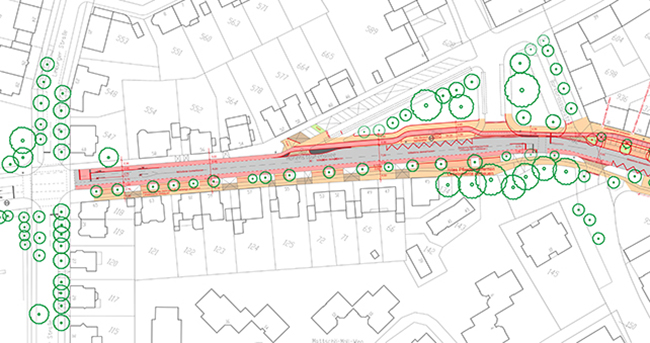 Variante 3 Schillerstra&szlig;e - Limburger Stra&szlig;e